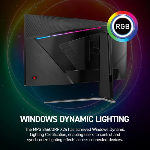 MSI MPG 346CQRF X24 34" Inch Rapid VA UWQHD 240Hz Curved Gaming Monitor