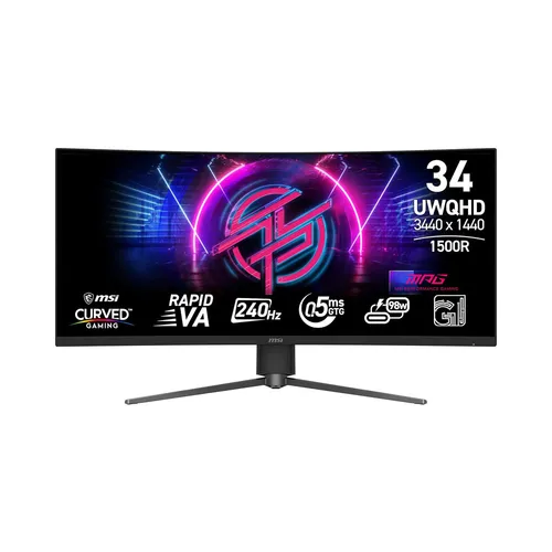 MSI MPG 346CQRF X24 34" Inch Rapid VA UWQHD 240Hz Curved Gaming Monitor