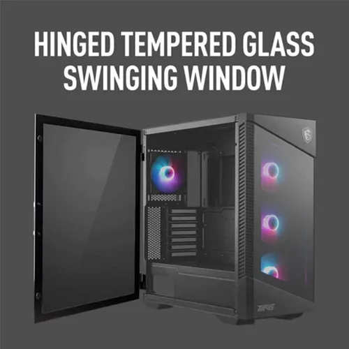 MSI MPG Velox 100R Mid Tower Gaming PC Case