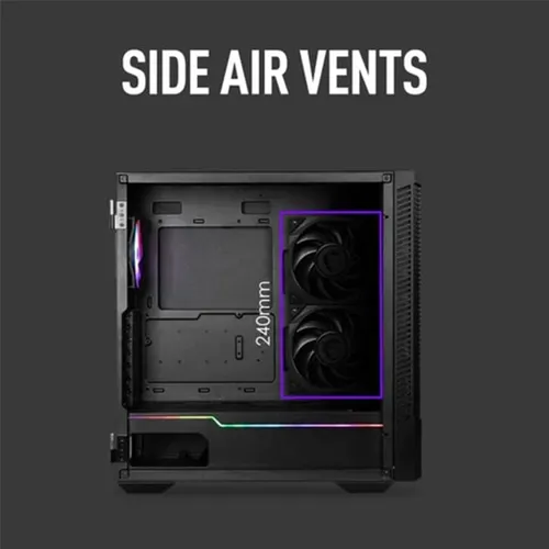 MSI MPG Velox 100R Mid Tower Gaming PC Case