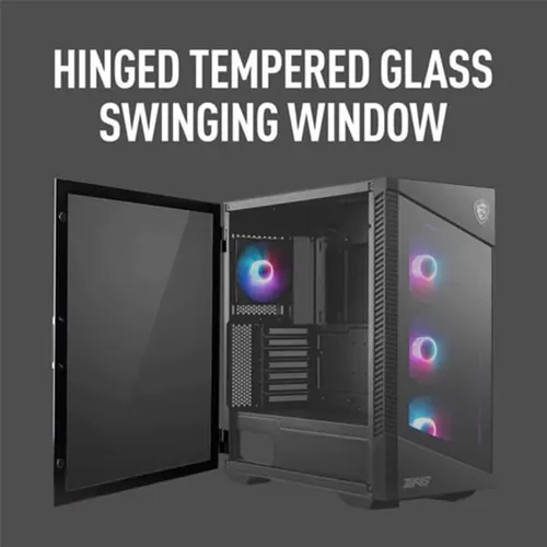 MSI MPG Velox 100R Mid Tower Gaming PC Case