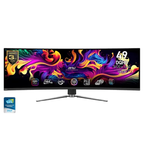 MSI MPG491CQP 49 INCH QD-OLED UWQHD (5120 X 1440) 144HZ GAMING MONITOR