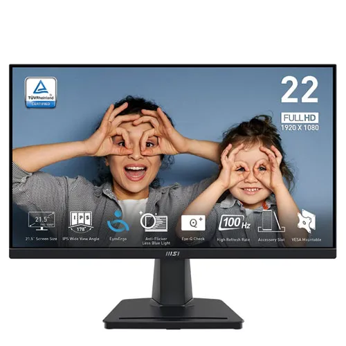 MSI Pro MP225 21.5″ Inch 100Hz 1ms FHD IPS Ultra Slim Frameless Monitor