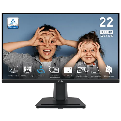 MSI PRO MP225 21.5" IPS 100HZ Frameless Monitor