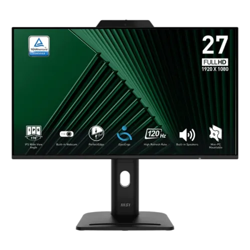 MSI Pro MP272PMG 27" 120Hz FHD With Built in Mic & Web Camera