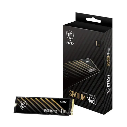 MSI Satium M460 1TB PCIE 4.0 NVME M.2+Heatsink SSD