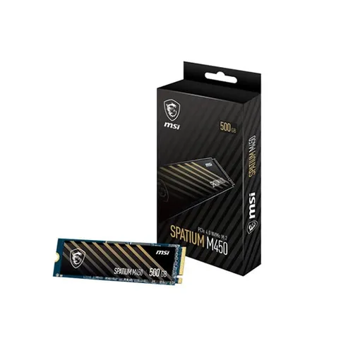 MSI Spatium M450 500GB PCIE 4.0 NVME M.2 Solid State Drive