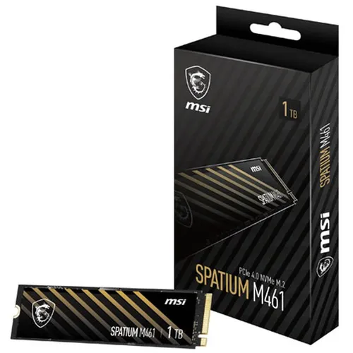 MSI Spatium M461 1TB PCIE 4.0 M.2 Solid State Drive