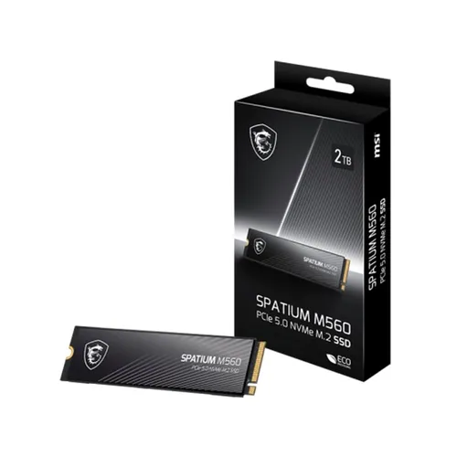 MSI Spatium M560 2TB PCIE 5.0 NVME M.2 SSD