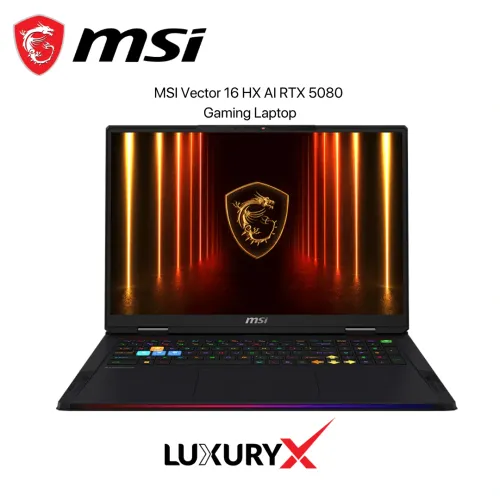 MSI Vector 16 HX AI RTX 5080 Gaming Laptop 