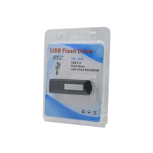 MST-415 8GB USB Voice Audio Recorder Pendrive Flash Drive 70 Hours Digital Recorder (Black)