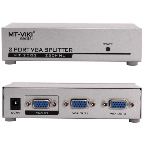 MT 2 Port 2 Out 1 In VGA Splitter