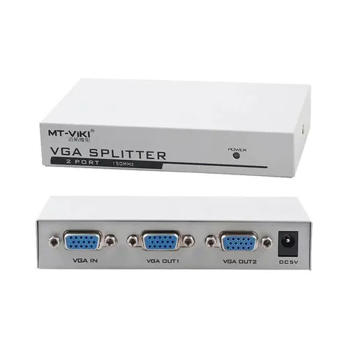 MT 2 Port 2 Out 1 In VGA Splitter