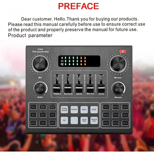Multifunctional Live V9 Sound Card and BM800 Suspension Microphone Set for Broadcasting and Recording Podcasts
