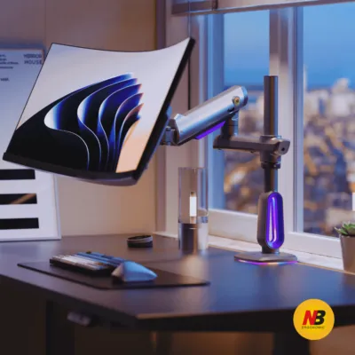 NB G80 – Premium Monitor Mount with “Quantum Lift” Technology for 32-60 Inch Monitors