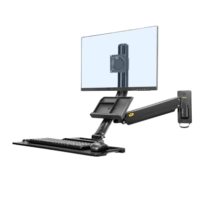 NB North Bayou MB32 Gas Strut Sit & Stand Monitor Wall Mount 19" - 27"