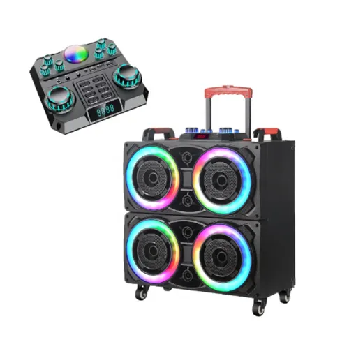 NDR-8888 Portable Amplifier Trolley Double Horn Speaker