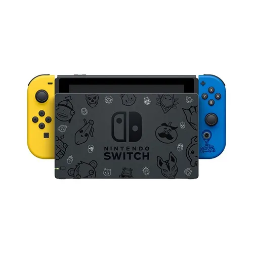 Nintendo Switch Fortnite Wildcat Bundle with Yellow and Blue Joy-Con