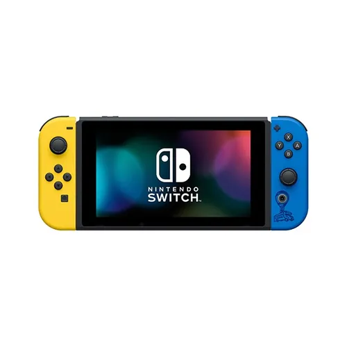 Nintendo Switch Fortnite Wildcat Bundle with Yellow and Blue Joy-Con
