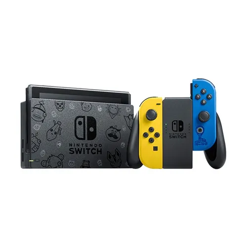 Nintendo Switch Fortnite Wildcat Bundle with Yellow and Blue Joy-Con