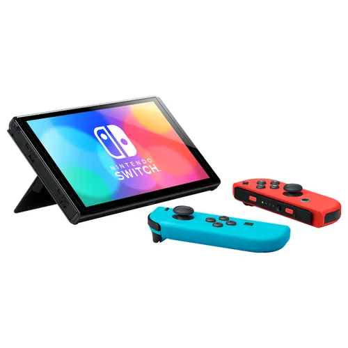 Nintendo Switch OLED Neon Red Blue Console - HEG-001