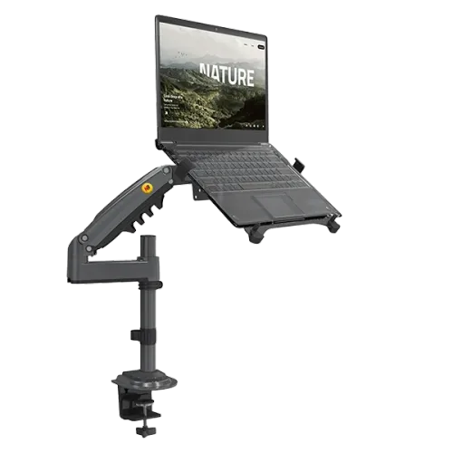 North Bayou H100-FP Universal Laptop Mount 10-17” , Full Motion Arm with VESA Plate for 17-30 Inch
