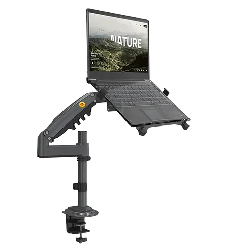 North Bayou H100-FP Universal Laptop Mount 10-17” , Full Motion Arm with VESA Plate for 17-30 Inch