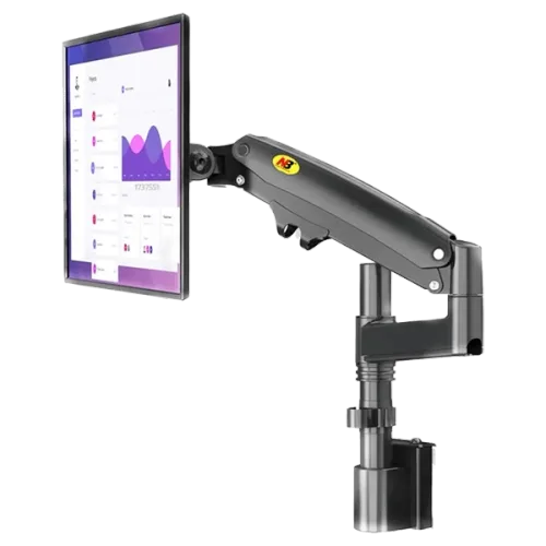NORTH BAYOU M60 PARTITION RAIL MOUNT FULL MOTION SWIVEL MONITOR ARM 22"-35"