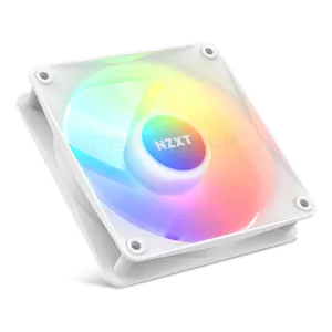 NZXT F120 RGB Core – 120mm Hub-Mounted RGB Fan – Single Pack – White