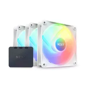 NZXT F120RGB CORE 120MM Triple Pack (White) W/RGB Controller