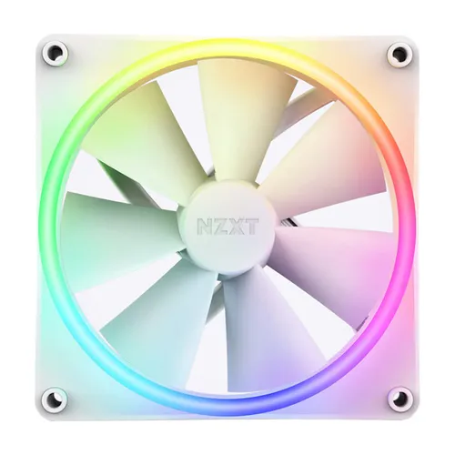 NZXT F140 RGB Duo Fans With Controller - White