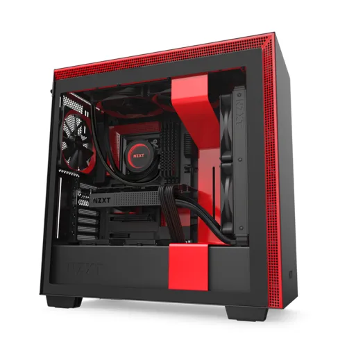 NZXT H510 COMPACT MID TOWER BLACK AND RED CASE