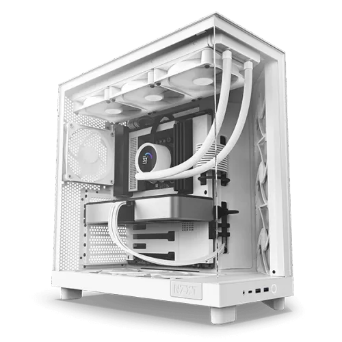 NZXT H6 Flow White/Black Compact Dual-Chamber Mid-Tower Airflow