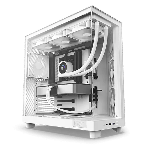 NZXT H6 Flow White/Black Compact Dual-Chamber Mid-Tower Airflow