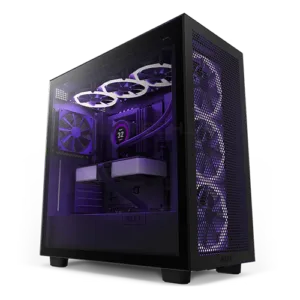 NZXT H7 Flow RGB Edition ATX Mid Tower Case – Black