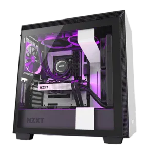 NZXT H710i Gaming PC Case | ARGB | Black + White