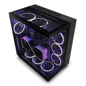 NZXT H9 Elite Edition RGB ATX Mid Tower Premium Case – Black