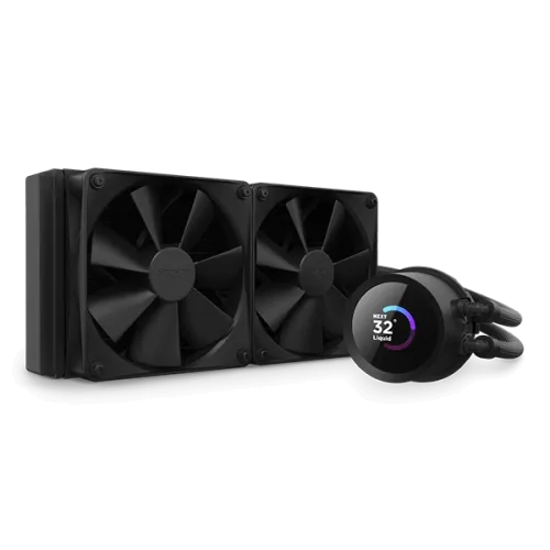 NZXT Kraken 240 Black Liquid Cooler with LCD Display