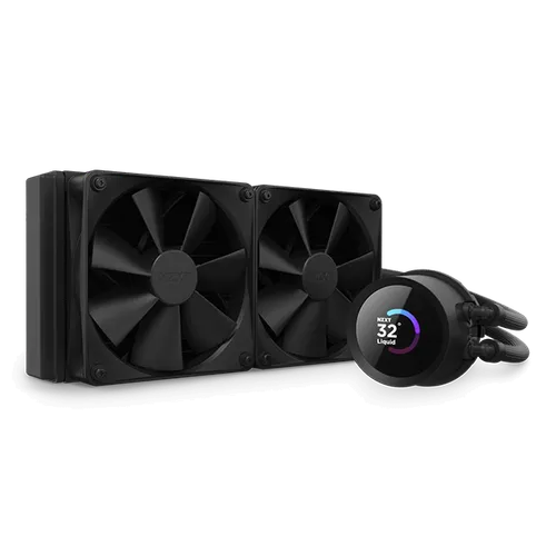 NZXT Kraken 240 Black Liquid Cooler with LCD Display