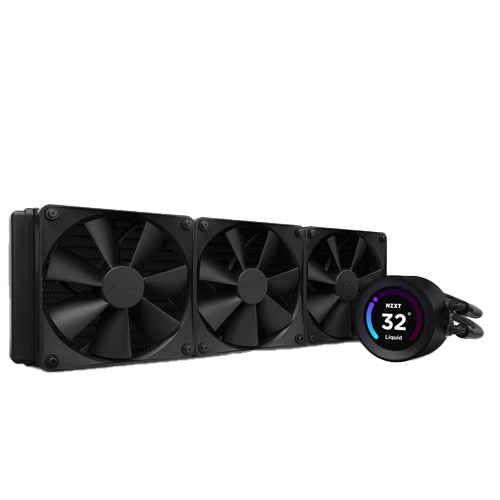 NZXT Kraken Elite 360 Black Liquid Cooler with LCD Display