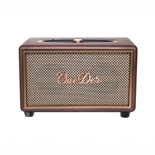 Oneder D6 40W Retro Classic Wooden Portable Outdoor Bluetooth Speaker