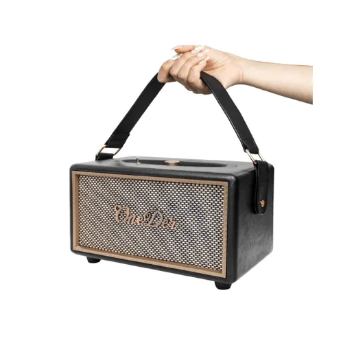 Oneder D6 40W Retro Classic Wooden Portable Outdoor Bluetooth Speaker