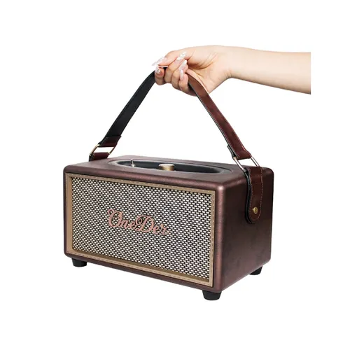 Oneder D6 40W Retro Classic Wooden Portable Outdoor Bluetooth Speaker