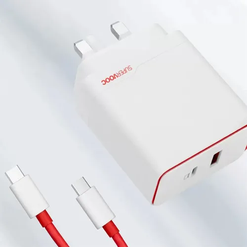 OnePlus SUPERVOOC 100W Dual Ports UK 3 Pin Power Adapter Kit