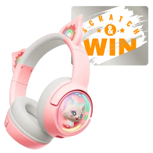 ONIKUMA B5 RGB Cat Ear Bluetooth Wireless Gaming