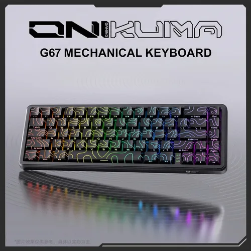 ONIKUMA G67 Wired Rapid Trigger RGB Gaming Keyboard