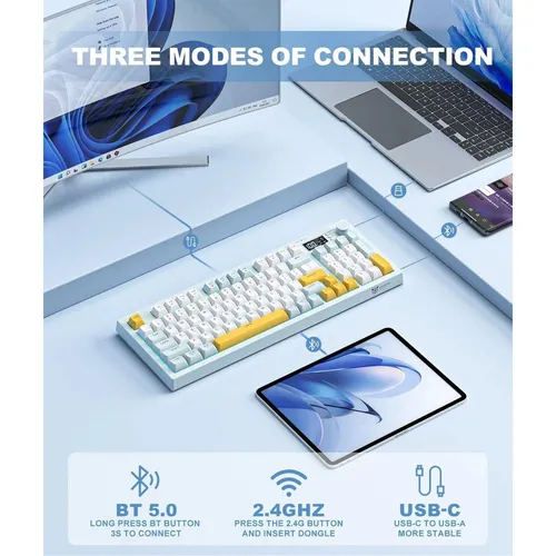 ONIKUMA G80 RGB Wireless Gaming Keyboard