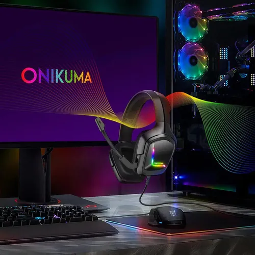 ONIKUMA K20 RGB Wired Gaming Headsets