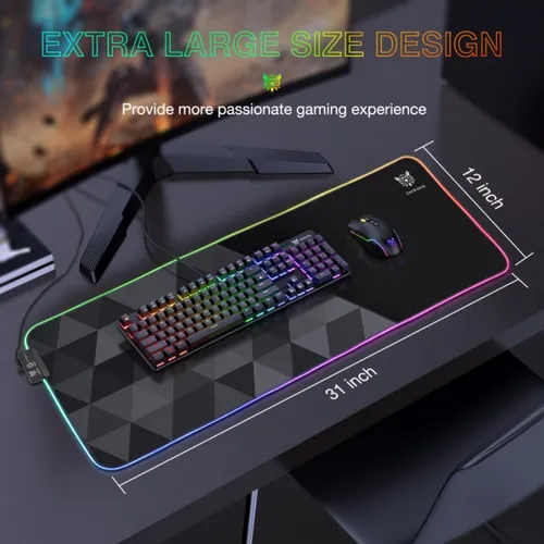ONIKUMA MP006 G6 RGB Light Waterproof Mouse Pad