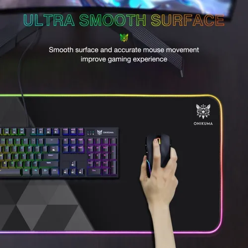 ONIKUMA MP006 G6 RGB Light Waterproof Mouse Pad